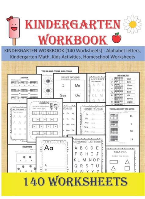 Kindergarten Workbook Kindergarten Workbooks Homeschool Worksheets