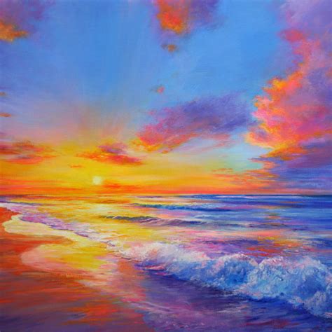 Sunrise By Behshad Arjomandi 2018 Painting Acrylic On Canvas