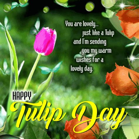 Youre Lovely Just Like A Tulip Free Tulip Day Ecards 123 Greetings