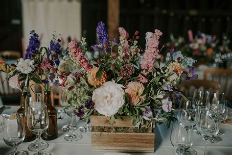 Outdoor Wedding At Elmley Nature Reserve With Colourful Wild Flowers