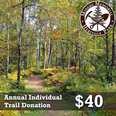 Annual Individual Trail Donation Miners Memorial Heritage Park