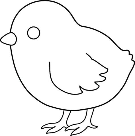 Easy Chick coloring page - Download, Print or Color Online for Free