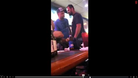 drunk guy in a bar messes with the wrong one youtube
