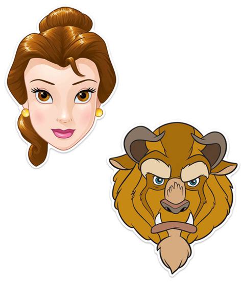 Belle Official Disney Princess Child Size 2d Card Party Mask