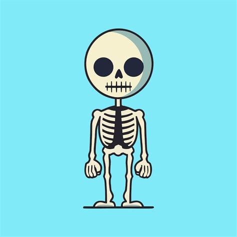 Premium Vector Happy Halloween Skeleton Vector Illustration