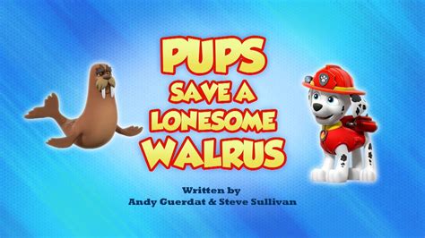 Paw Patrol Pups Walrus Season Snoopy Fictional Characters Paw