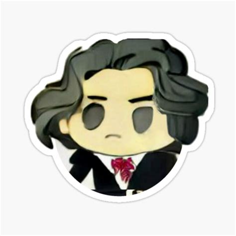 Ludwig Van Beethoven Chibi Sticker For Sale By Astralowelle Redbubble