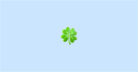 🍀 Four Leaf Clover Emoji Meaning