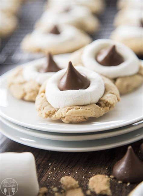 This classic bag of cookies 'n' creme kisses would make a great gift for lovers of hershey's, or simply as a sweet treat for yourself! Hershey Kiss S'mores Cookies - Like Mother, Like Daughter