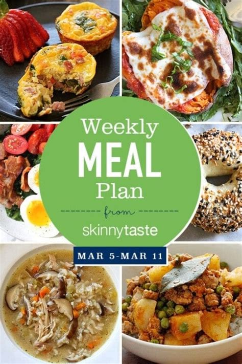 Skinnytaste Meal Plan March 5 March 11 Skinnytaste