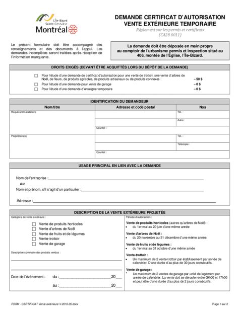 Fillable Online Model D Attestation De Vente Doc Pdf Page Sur The