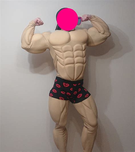 Muscle Suit Men S Gym Body Builder Superhero Costume For Etsy Uk