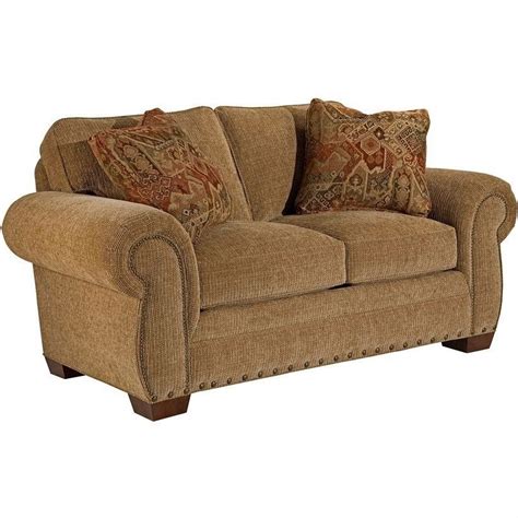 Broyhill Cambridge Two Seat Loveseat With Attic Heirlooms Wood Stain