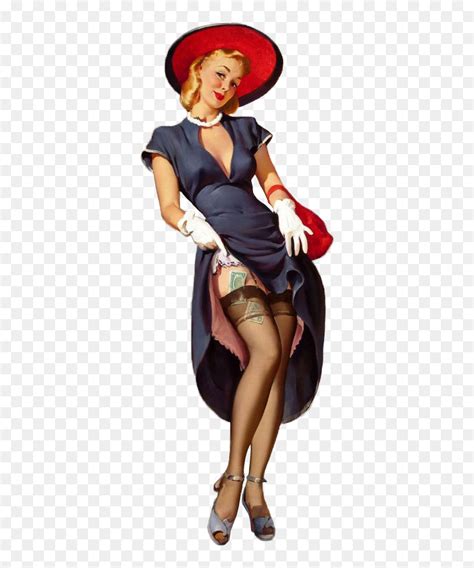 Vintage Pin Up Girl Lady Woman Polyvore Woman Pin Up Png Transparent Png Vhv