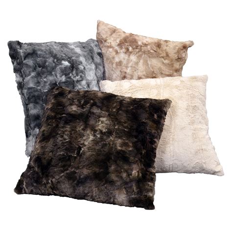 In the living room, choose larger square shapes for sofa corners. Brielle Nesting Faux Fur Throw Pillow & Reviews | Wayfair
