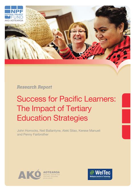 Pdf Success For Pacific Learners The Impact Of Tertiary Education