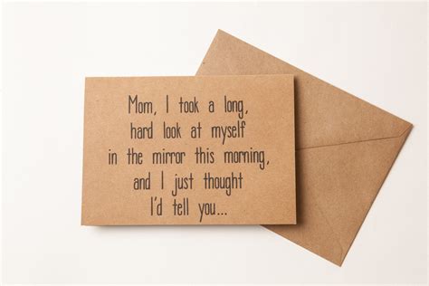 NICE JOB MOM for Birthday Funny Card for Mother To Mom
