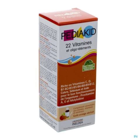 Pediakid 22 Vitalubes And Oligo Elements 125 Ml Accueil Pharmacodel