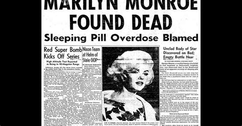The Death Of Marilyn Monroe The Tragic Suicide Which Rocked The World