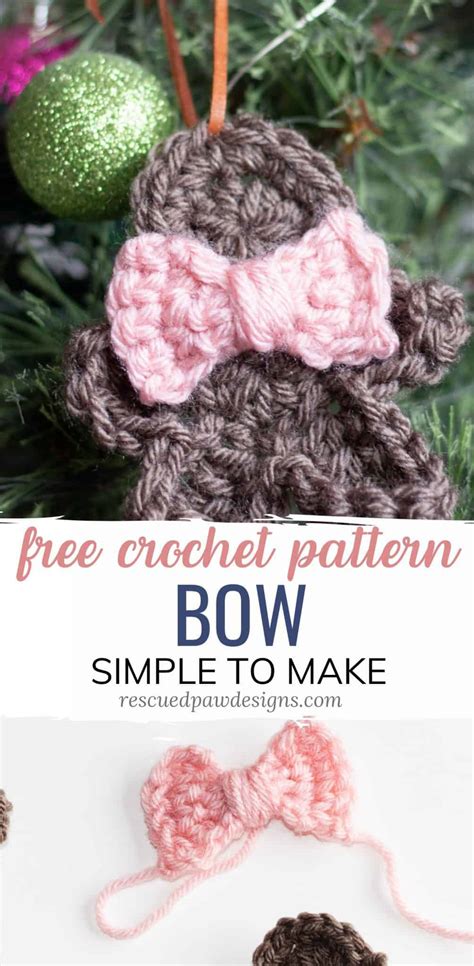 How To Crochet A Bow Tie Easy Crochet Patterns
