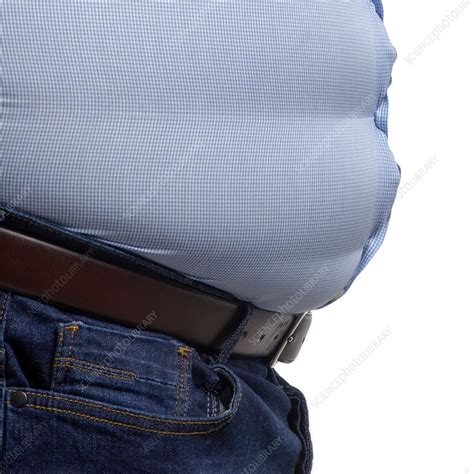 Overweight Man Wearing Blue Shirt Stock Image F0212241 Science