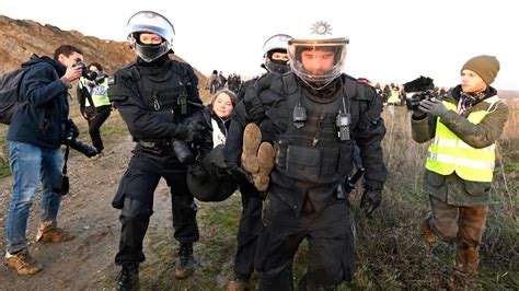 Climate Activist Greta Thunberg Detained By Police In Germany At Coal