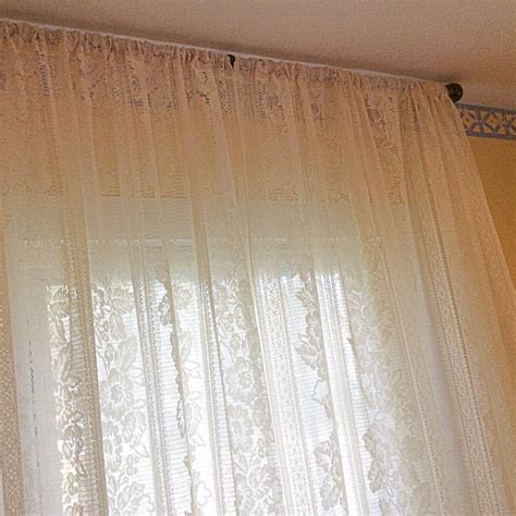 Ivory Lace Vintage Window Curtains Lace Curtains Panels