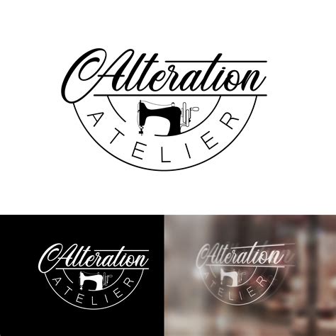 Elegant Playful Logo Design For Alteration Atelier By Brandão Design