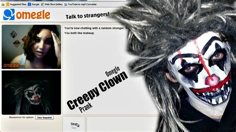 Creepy Clown On Omegle Scare Prank Youtube