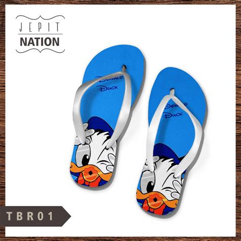 Gambar jam dinding dari sandal jepit. WANITA Donald Duck Mickey Minnie Mouse Pooh Stich Sendal ...