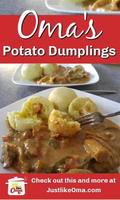 Omas Kartoffelklöße ~ German Potato Dumplings Recipe
