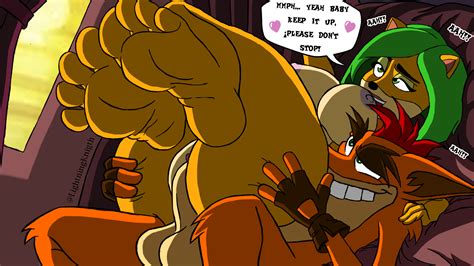 Rule 34 Ami Bandicoot Anthro Ass Balls Big Ass Big Penis Breasts Comic Crash Series Dialogue