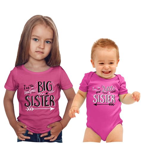 Texas Tees Big Sister Shirts Sister Matching Outfits For Baby