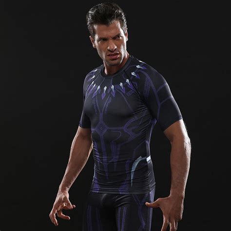 Black Panther Compression Shirt For Men Me Superhero