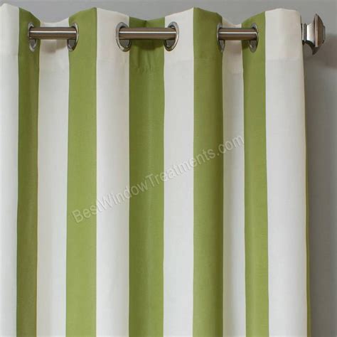 Sunbrella Stripe Outdoor Curtain Panel Available In 7 Colors