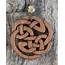 Amazoncom Celtic Knot Wood Pendant Hand Carved Large Walnut Eternity 
