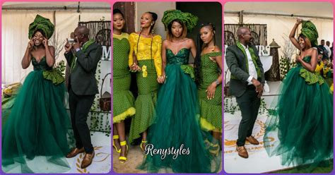 Sotho Wedding 2023 With The Bride In Green Seshweshwe Reny Styles