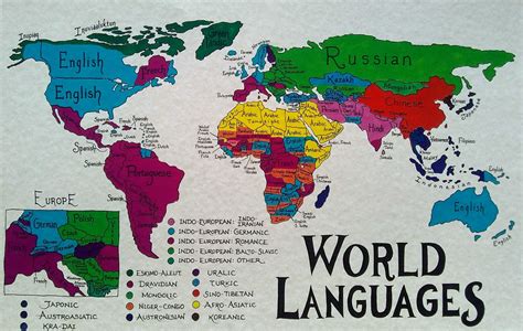 Klovat L Iv Okam It World Language Map Hospod Sk Mo N Sil