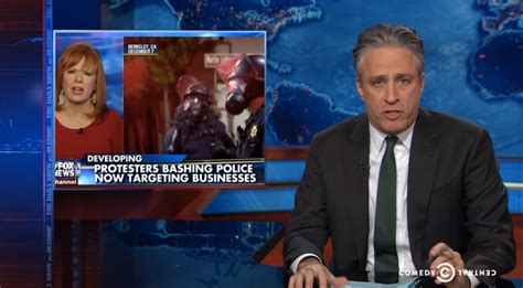 Jon Stewart Slams Fox News Hypocritical Coverage Of Police Brutality