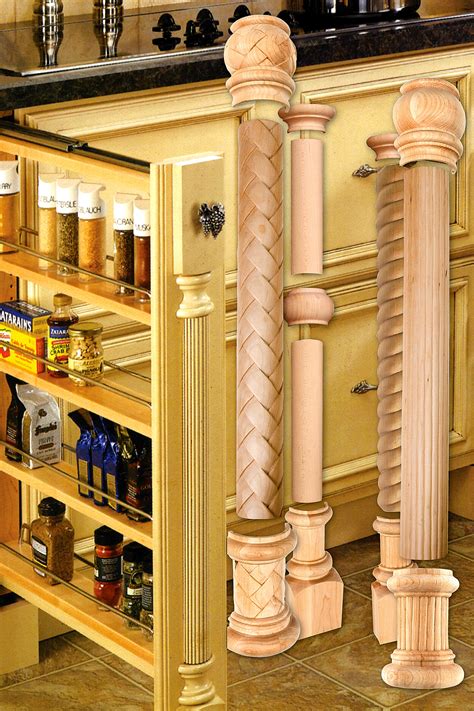 20 kitchens with columns (photo ideas) kitchens / photo galleries. Outwater Introduces its Updated Design-A-Column Decorative Wood Ornamentation for Cabinets ...