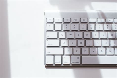 White Keyboard Wallpaper