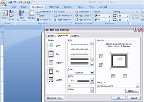 How To Add A Frame Or Page Border In Word Document Web Cool Tips