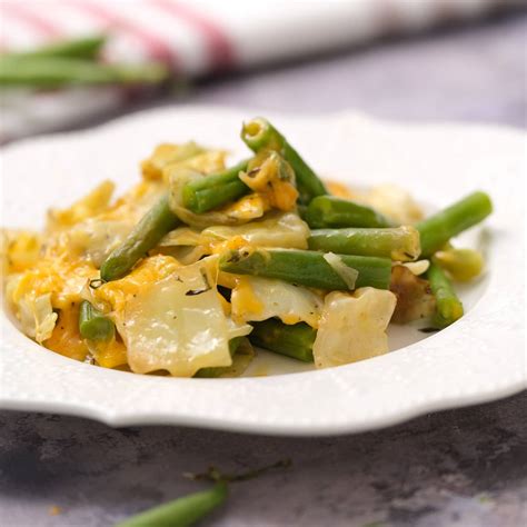 Cheesy Green Beans And Cabbage Brooklyn Farm Girl