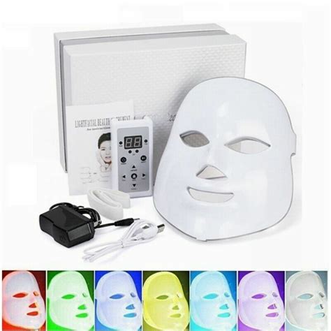 7 Colors Photon Led Light Therapy Face Mask Facial Anti Wrinkles Beauty