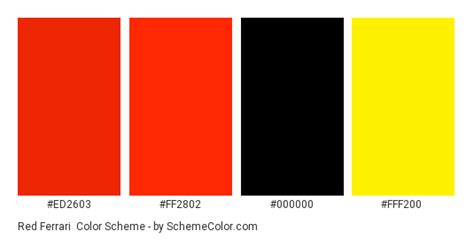 Rouge Ferrari Code Couleur Couleurs 2023