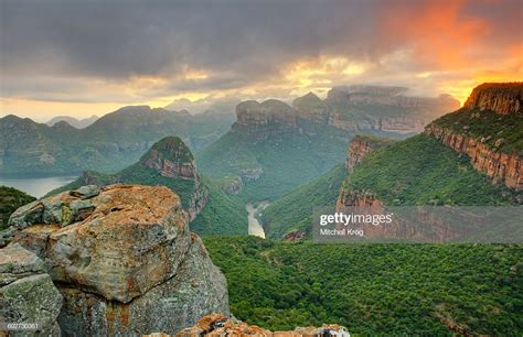 Blyde River Canyon Landscape At Sunrise Mpumalanga