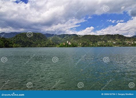 Lake Bled In The Alps Of Slovenia Stock Photo Image Of Reflection