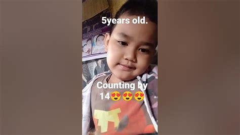 Counting By 14😍😍😍😍5 Years Old Mybloopers Jinkyagustin Jrvlogtv