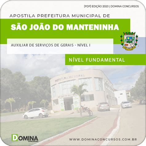 Apostila São João Do Manteninha Mg 2020 Alfabetizado