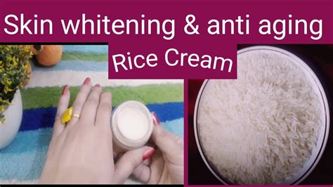 Skin Whitening And Anti Aging Rice Cream L Korean Inspired Diy Rice Carem